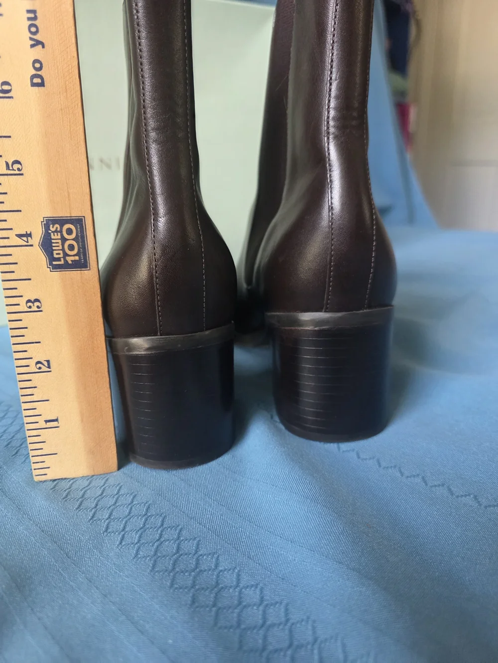 Gianni Bini Selby Western Brown Leather Ankle Boots 7.5M